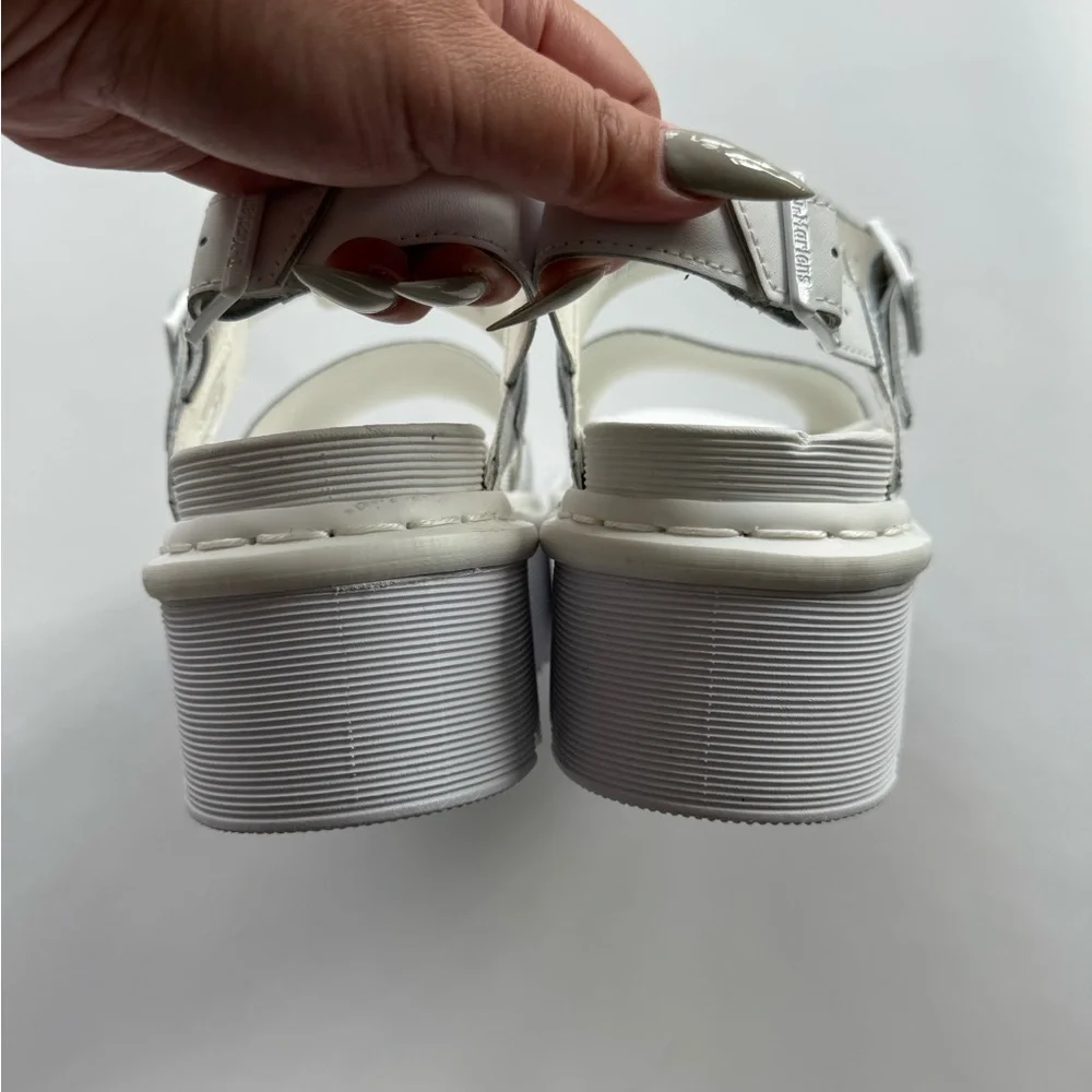 Dr. Martens White Platform Sandals